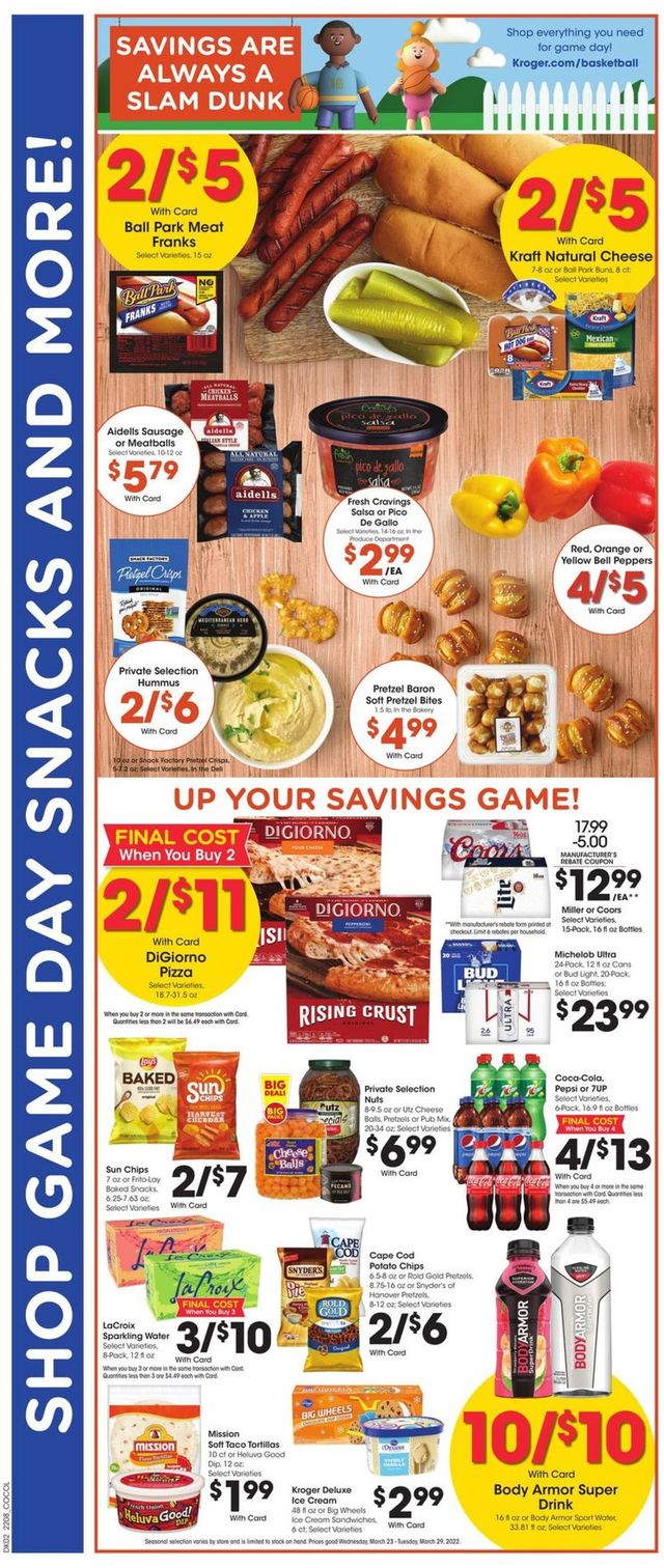 Kroger Ad from 03/23/2022