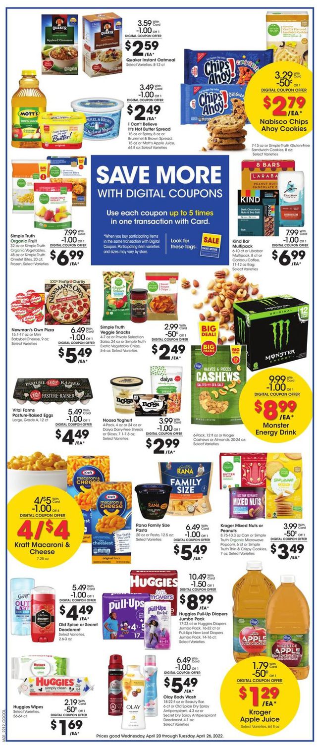 Kroger Ad from 04/20/2022