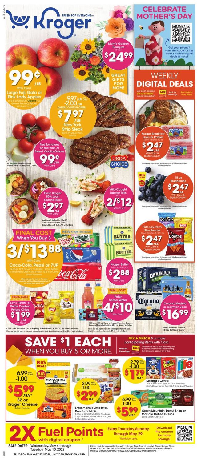 Kroger Ad from 05/04/2022