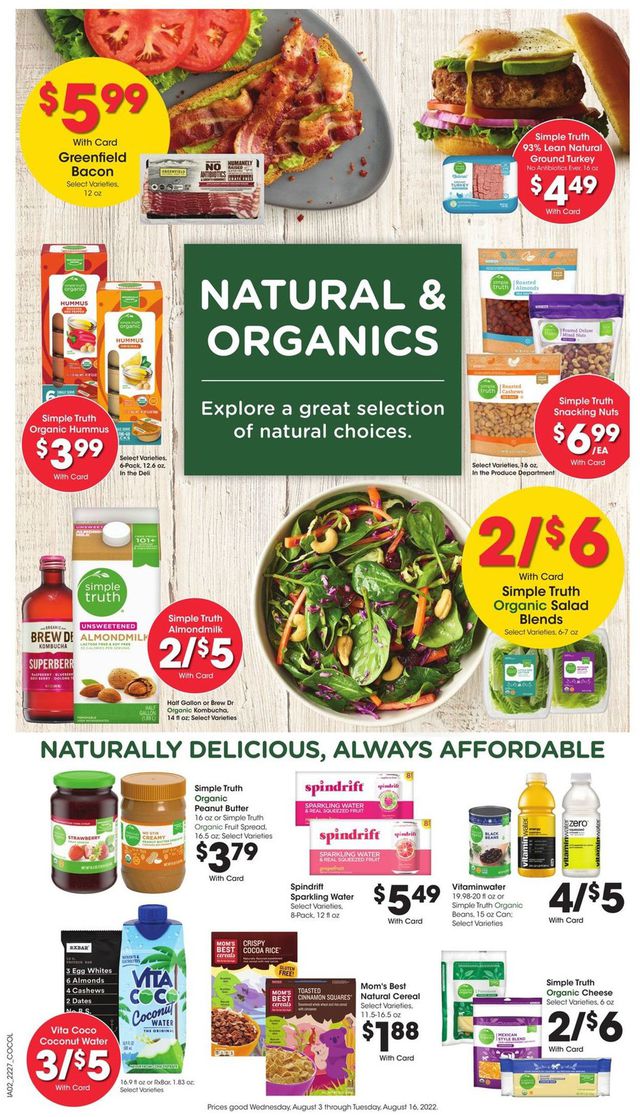 Kroger Ad from 08/03/2022