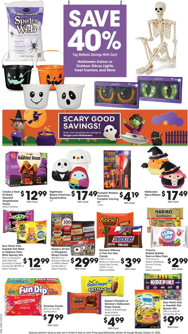 Kroger Ad from 10/26/2022