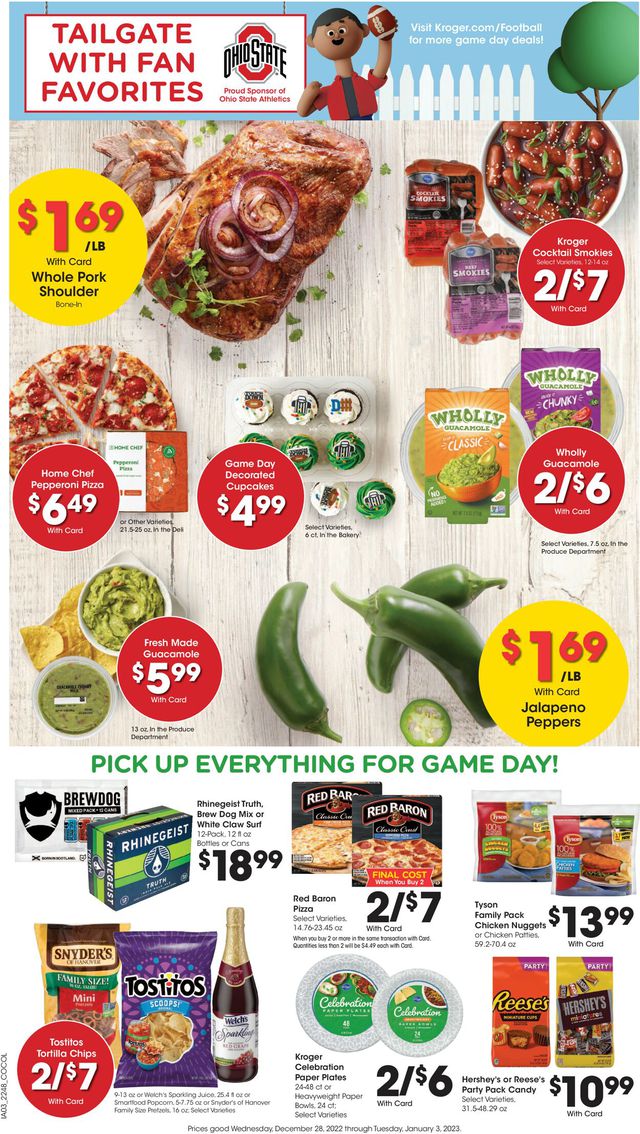 Kroger Ad from 12/28/2022