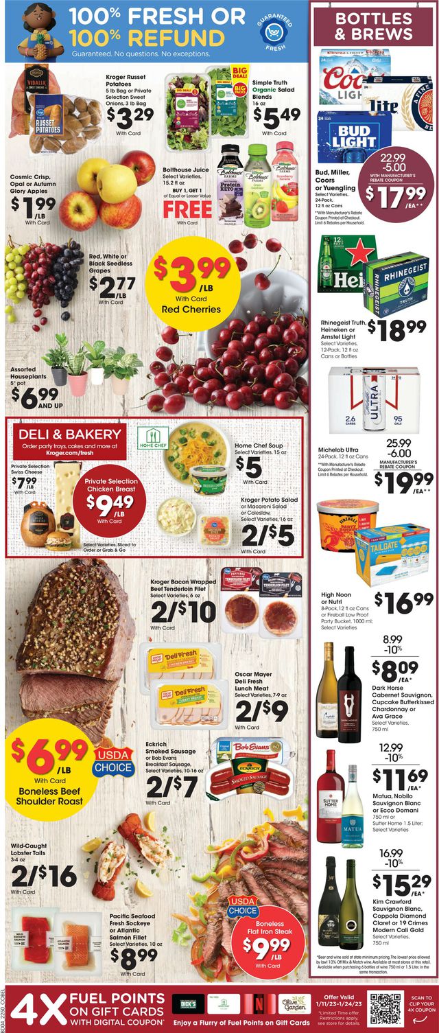 Kroger Ad from 01/11/2023