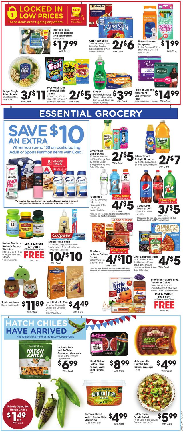 Kroger Ad from 08/09/2023