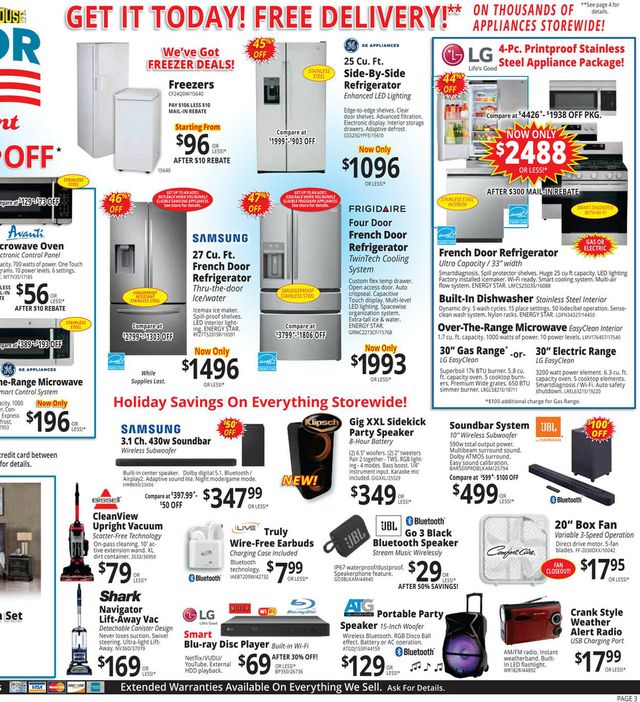 ABC Warehouse Ad from 08/27/2023