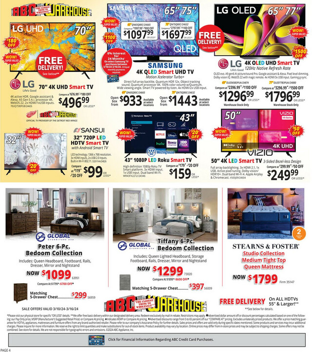 ABC Warehouse Ad from 03/10/2024