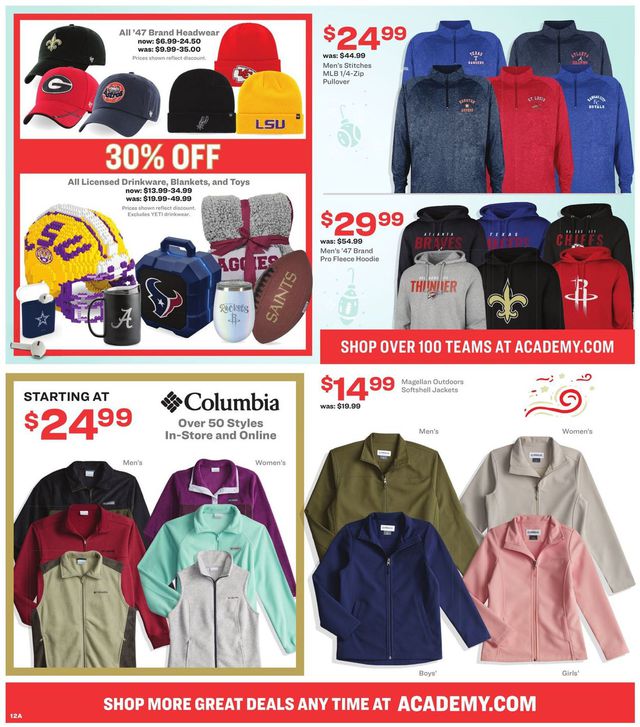 Academy Sports Ad from 11/26/2019