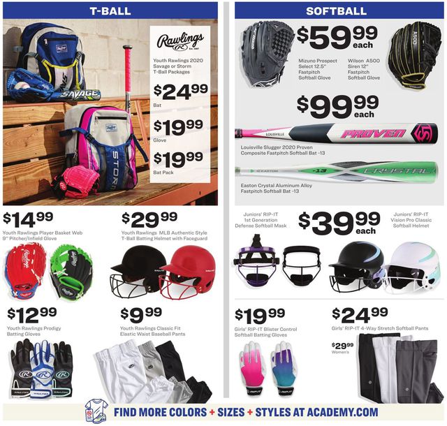 Academy Sports Ad from 03/16/2020