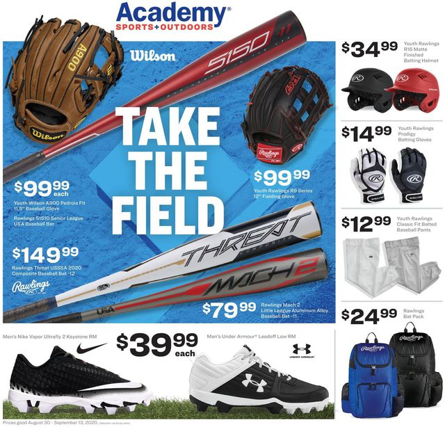 Academy Sports Ad from 08/30/2020