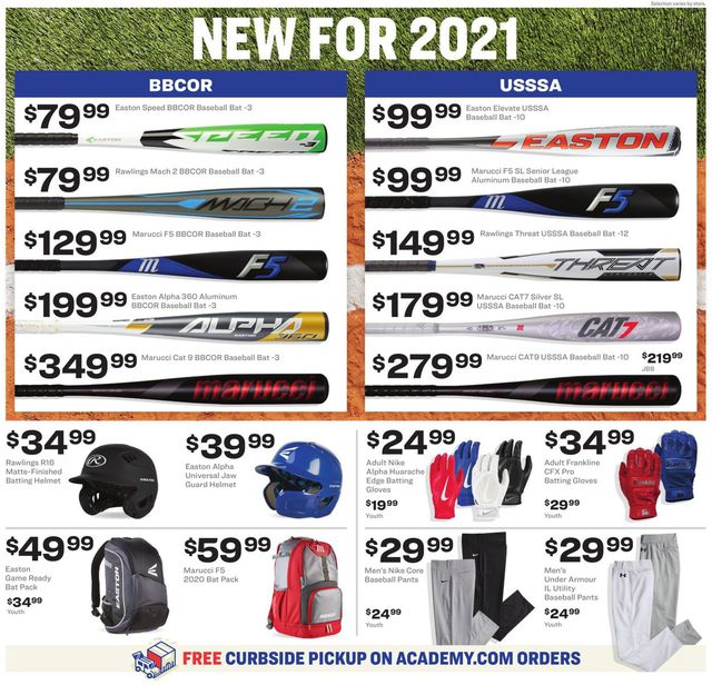 Academy Sports Ad from 01/18/2021