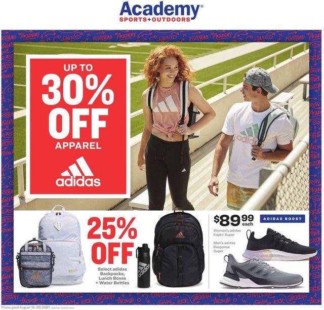 Academy Sports Ad from 08/16/2021