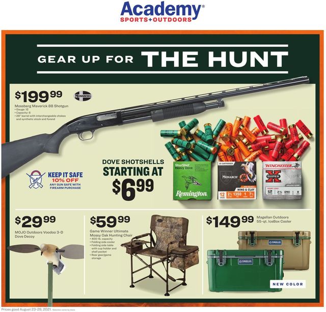 Academy Sports Ad from 08/23/2021