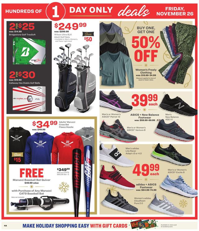 Academy Sports Ad from 11/23/2021