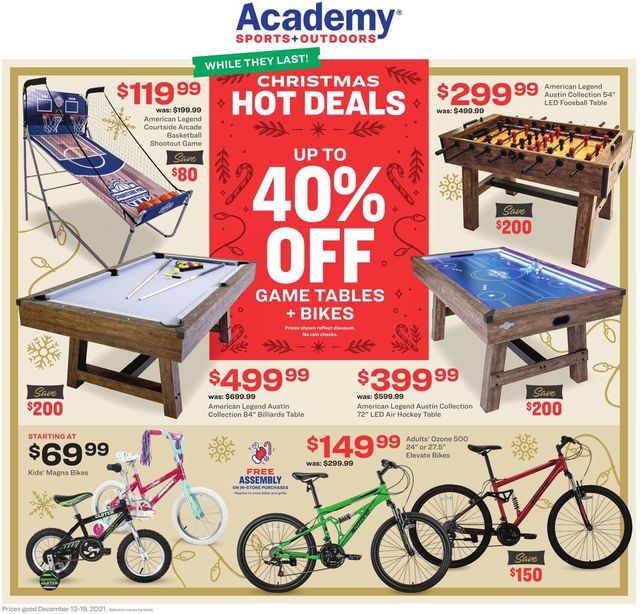 Academy Sports Ad from 12/13/2021