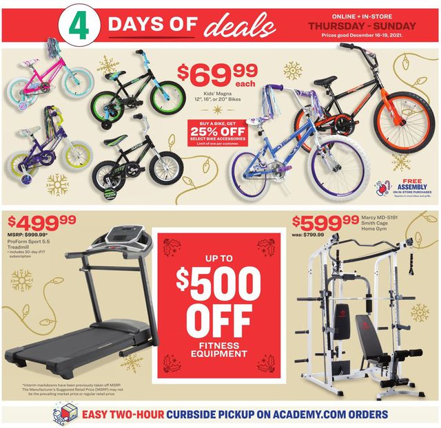 Academy Sports Ad from 12/16/2021