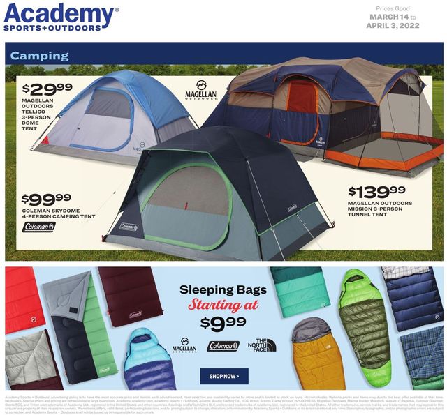 Academy Sports Ad from 03/14/2022