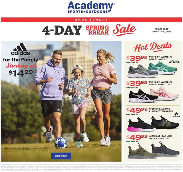 Academy Sports Ad from 03/17/2022