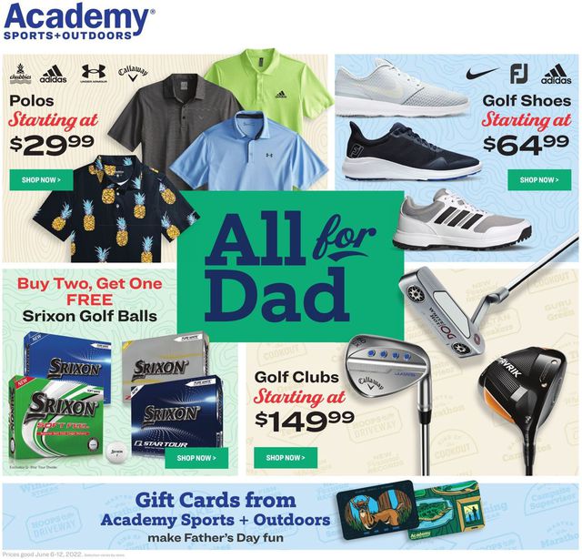 Academy Sports Ad from 06/06/2022