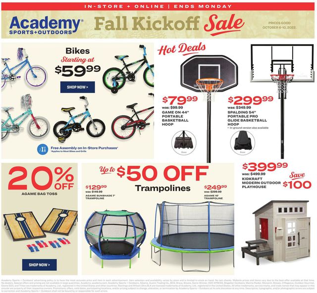Academy Sports Ad from 10/06/2022