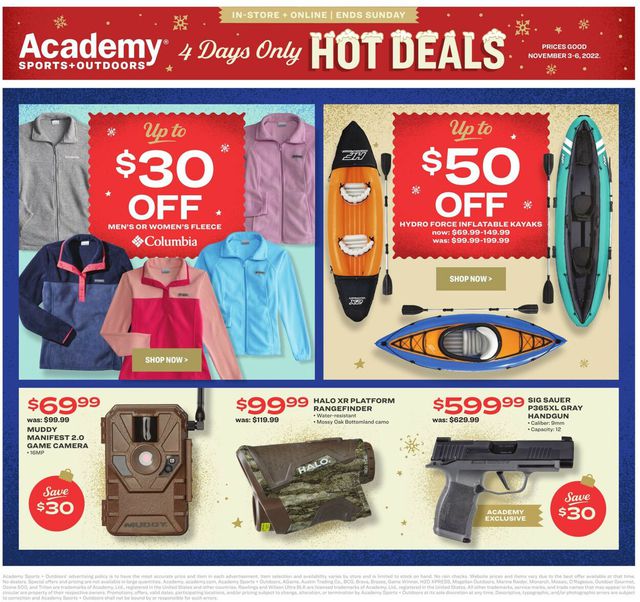 Academy Sports Ad from 11/03/2022