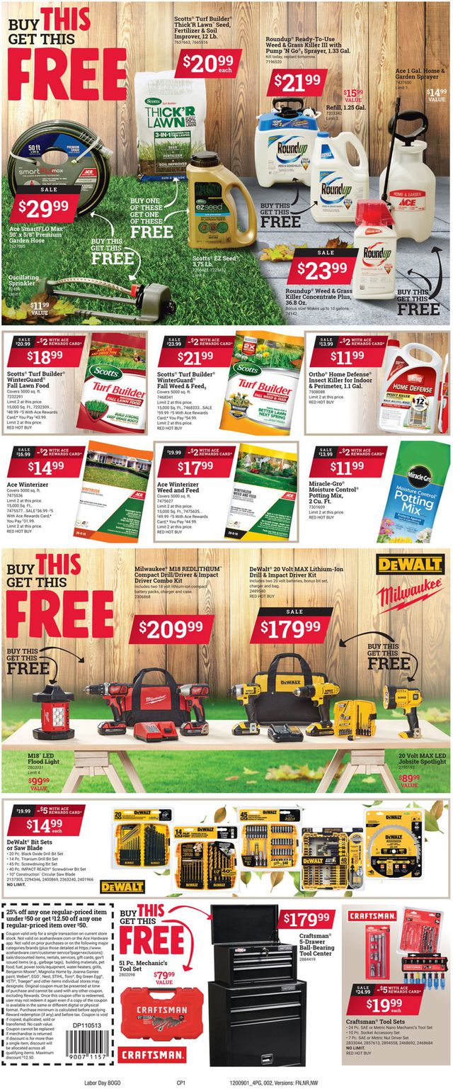 Ace Hardware Ad from 09/01/2020