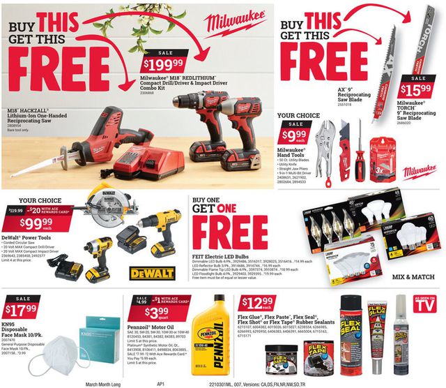 Ace Hardware Ad from 03/01/2021