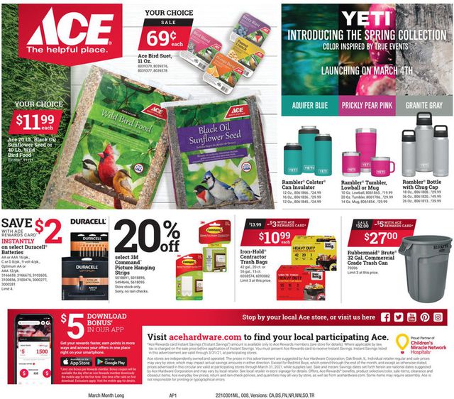 Ace Hardware Ad from 03/01/2021
