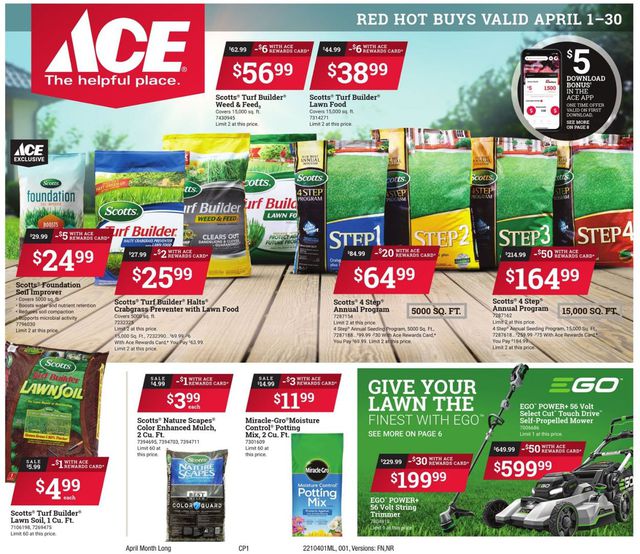 Ace Hardware Ad from 04/01/2021