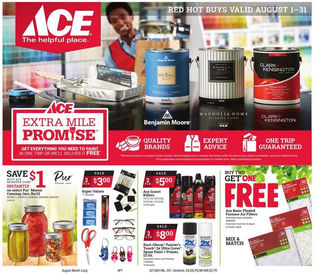 Ace Hardware Ad from 08/01/2021