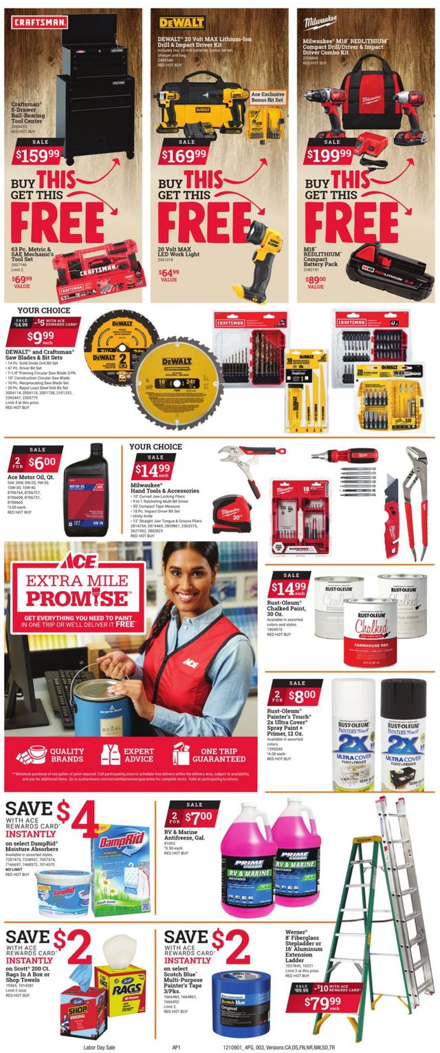 Ace Hardware Ad from 09/01/2021