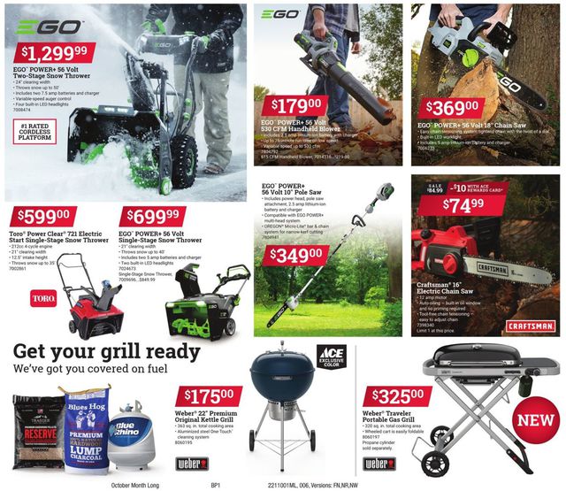 Ace Hardware Ad from 10/01/2021