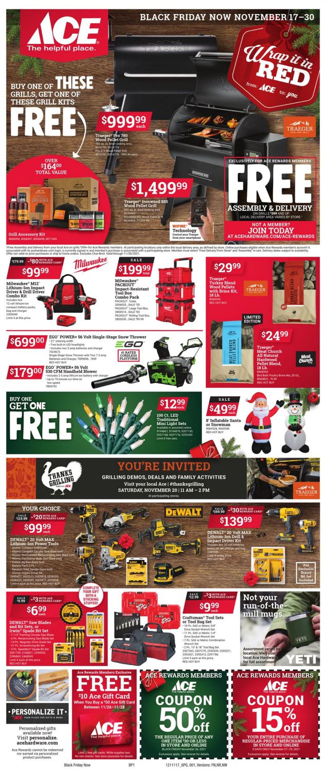 Ace Hardware Ad from 11/17/2021