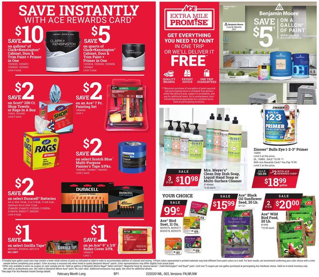Ace Hardware Ad from 02/01/2022