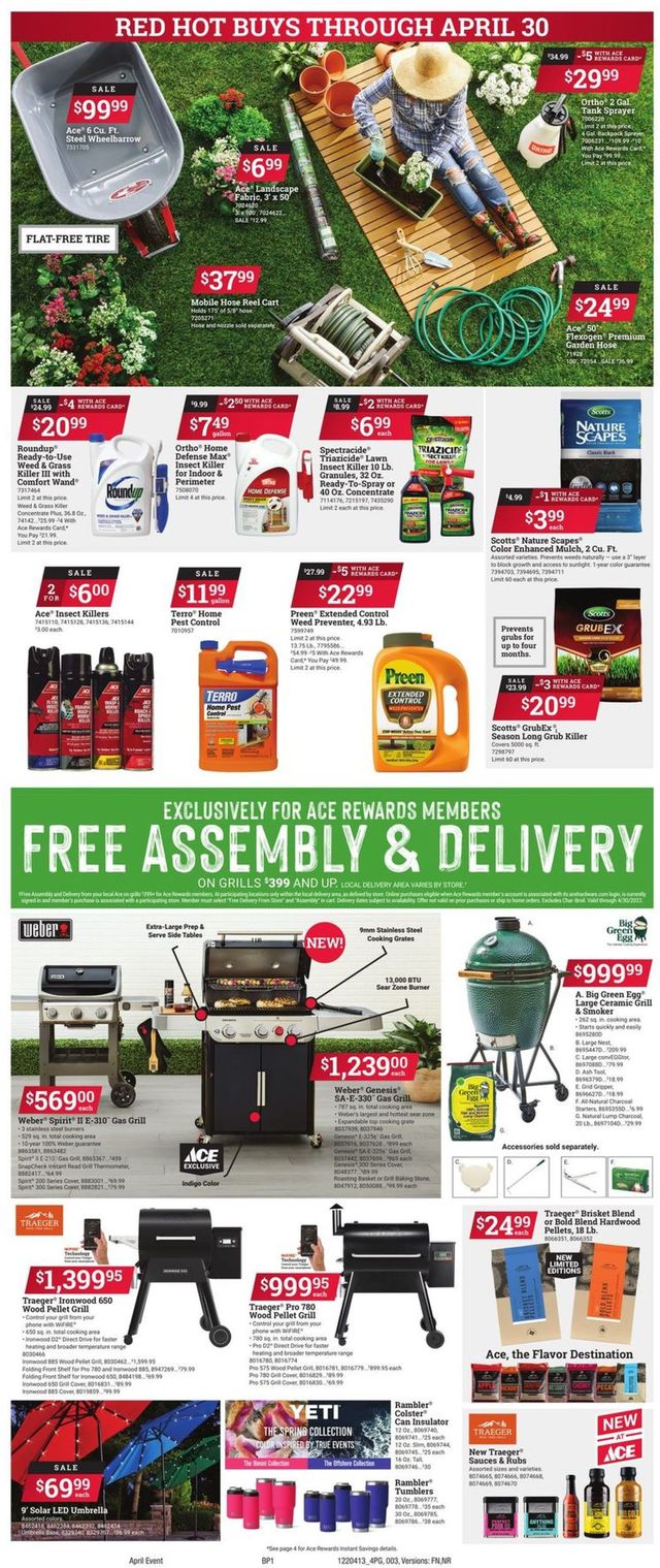 Ace Hardware Ad from 04/13/2022
