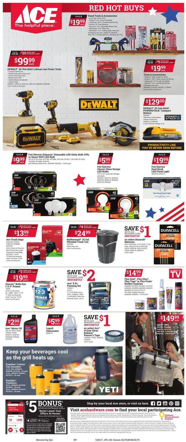 Ace Hardware Ad from 05/17/2022