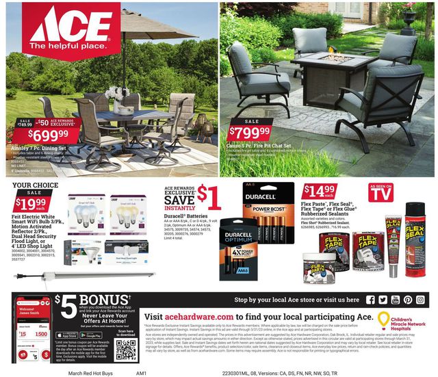 Ace Hardware Ad from 03/01/2023