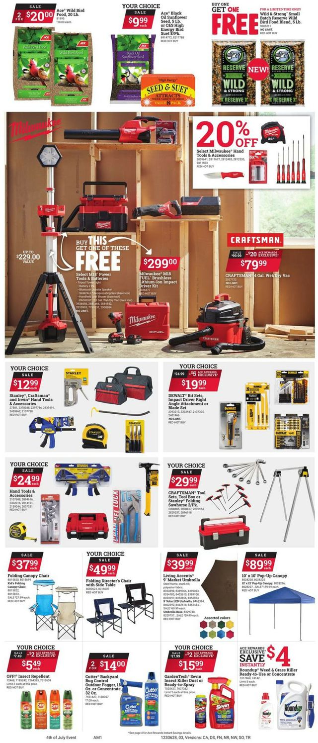 Ace Hardware Ad from 06/28/2023