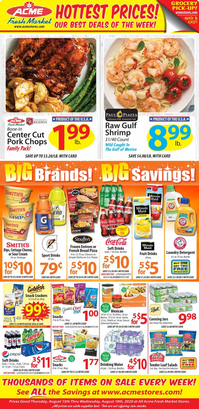 Acme Fresh Market Ad from 08/13/2020