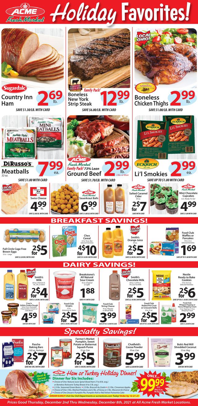Acme Fresh Market Ad from 12/02/2021