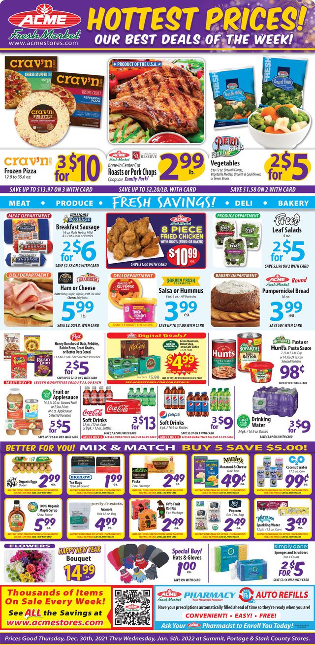 Acme Fresh Market Ad from 12/30/2021