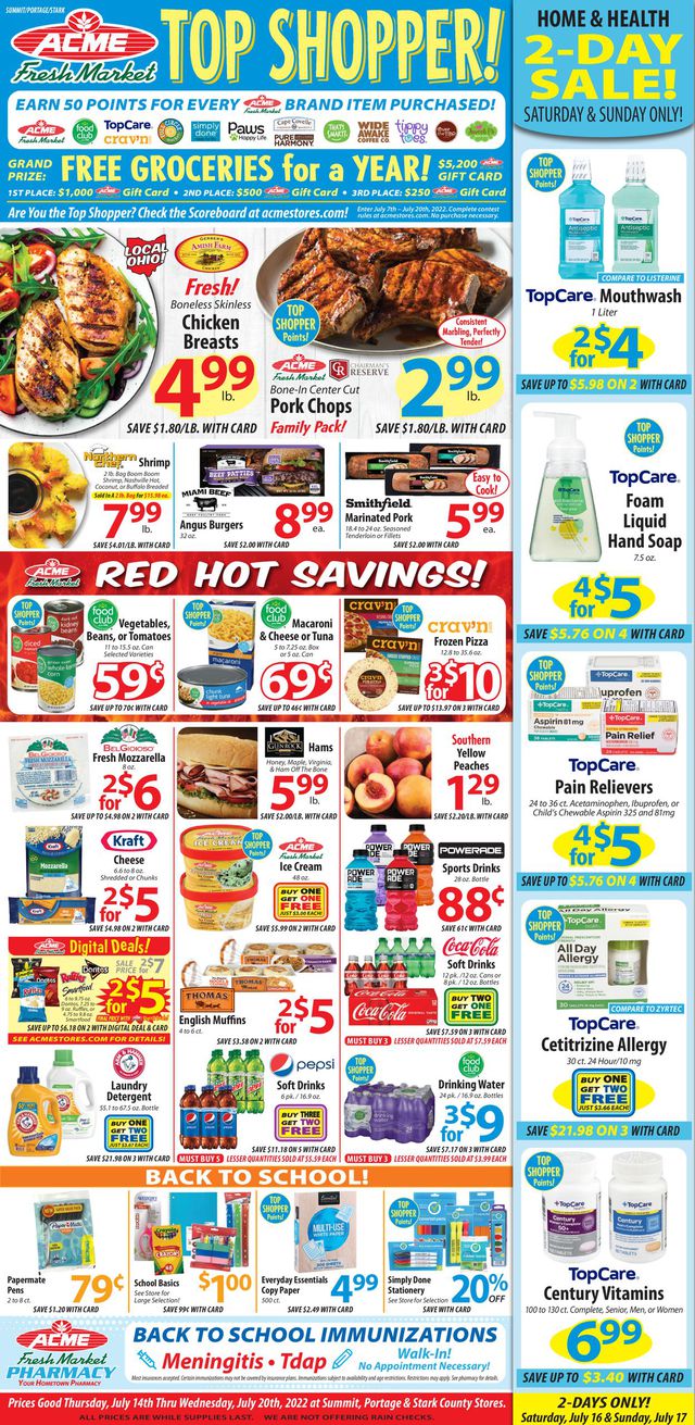 Acme Fresh Market Ad from 07/14/2022