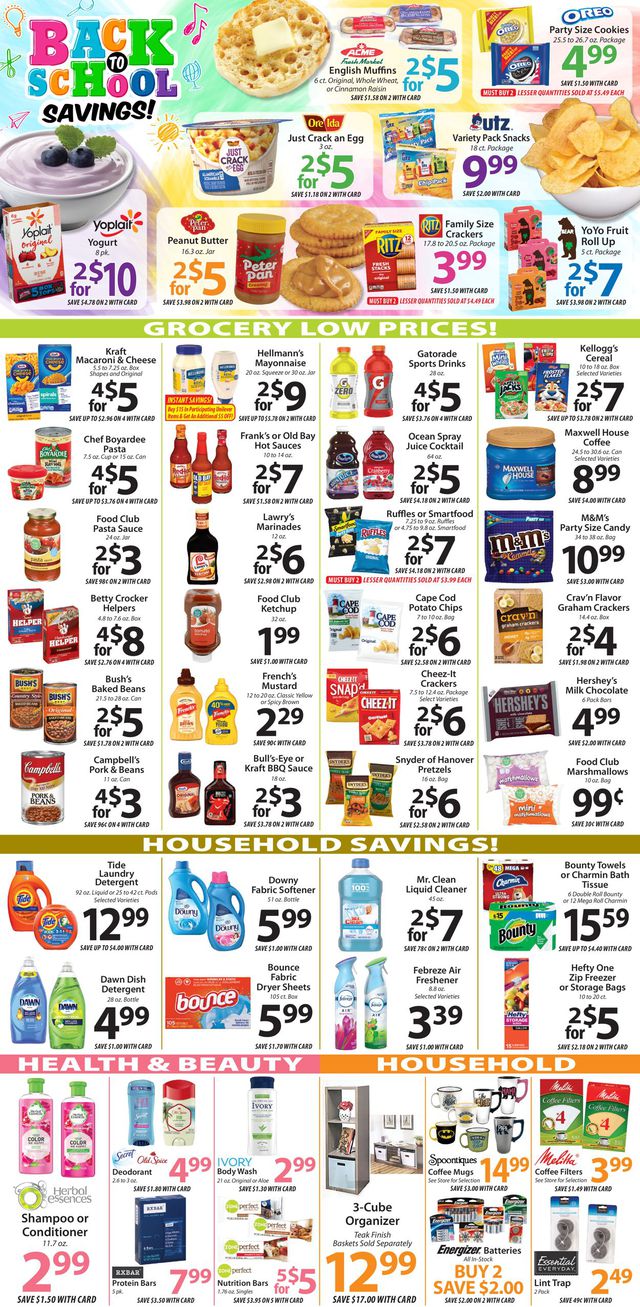 Acme Fresh Market Ad from 08/25/2022