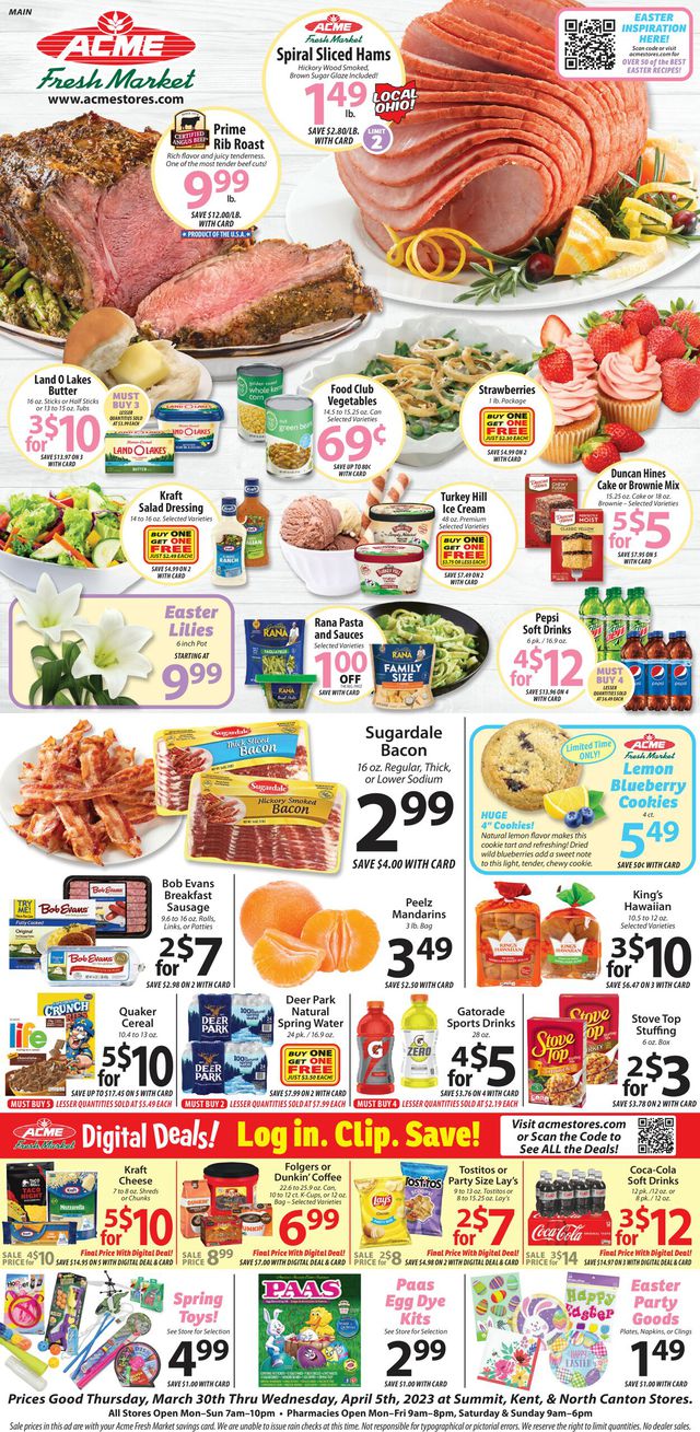 Acme Fresh Market Ad from 03/30/2023