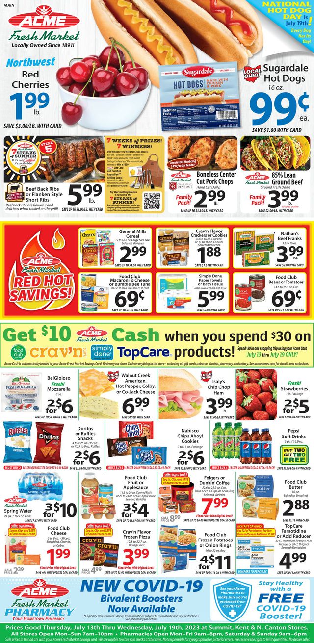 Acme Fresh Market Ad from 07/13/2023