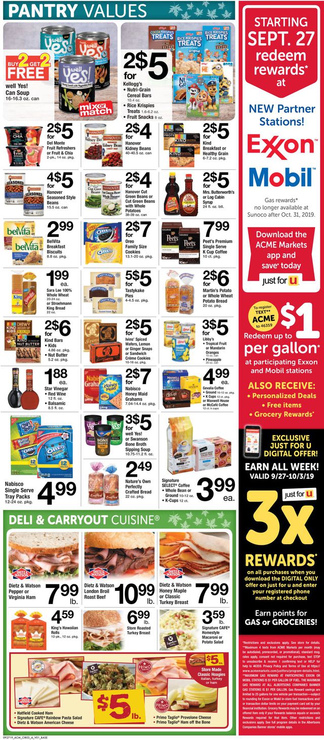 Acme Ad from 09/27/2019