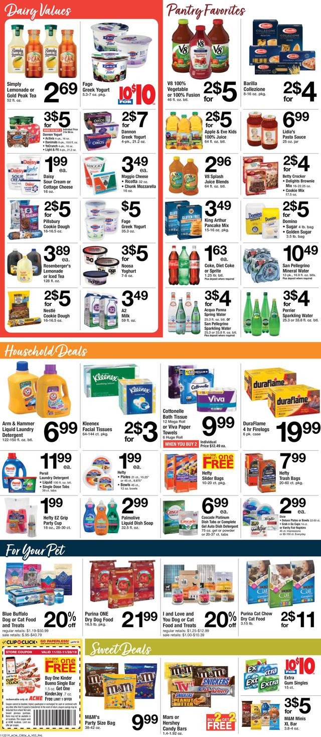 Acme Ad from 11/22/2019