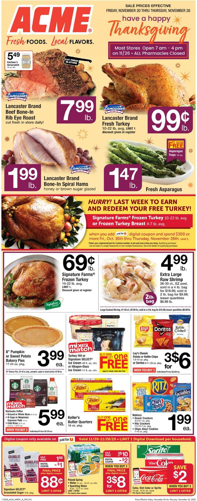 Acme Ad from 11/20/2020