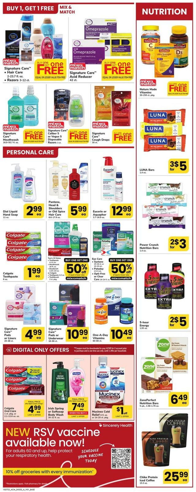Acme Ad from 10/27/2023