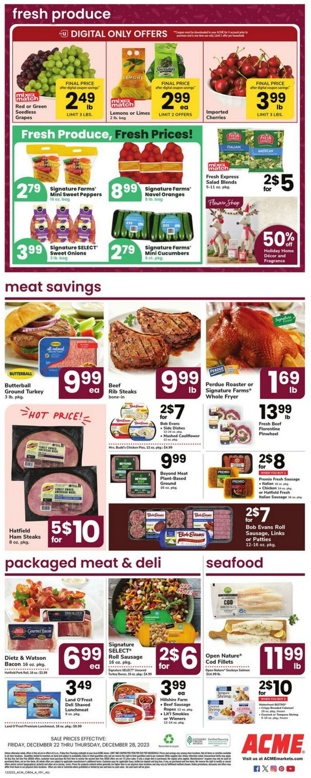 Acme Ad from 12/22/2023