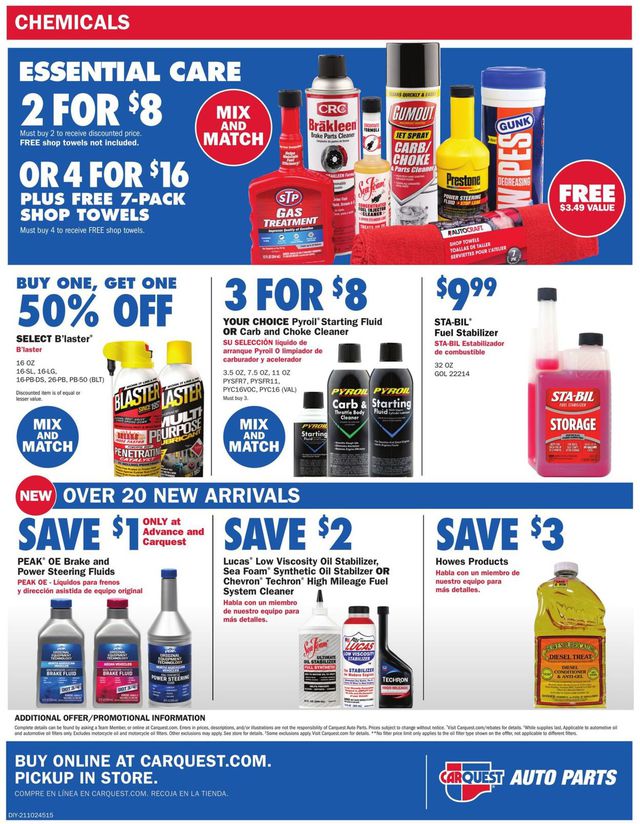 Advance Auto Parts Ad from 10/01/2020